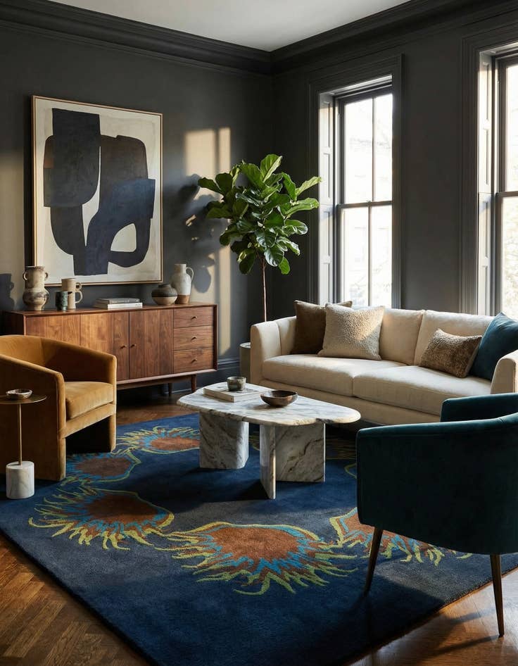 Detail image of 7' 6 x 7' 7 Luna Square Rug