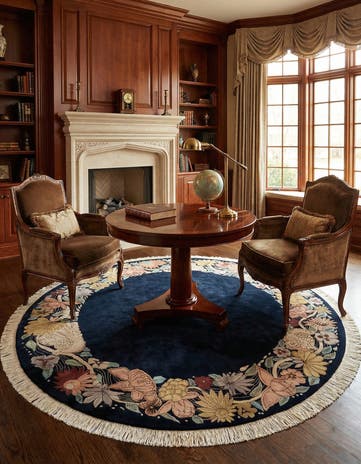 8' 3 x 8' 3 Hand Knotted Tibet Wool Round Rug