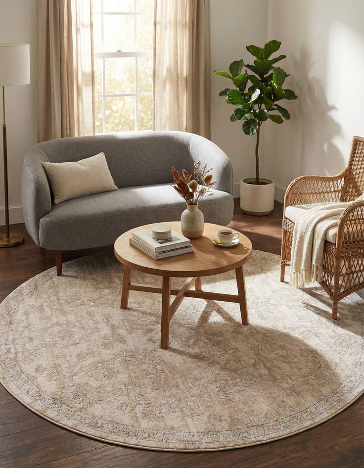 Detail image of 7' x 7' Oregon Round Rug