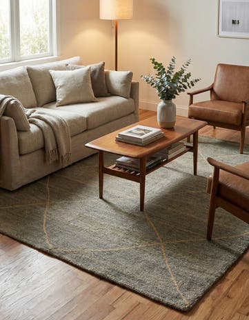 4' 7 x 6' 8 Hand Knotted Darya Wool Rug