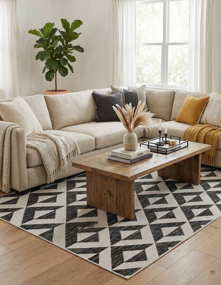 Detail image of 4' x 6'  Washable Jill Zarin Napa Indoor / Outdoor Rug