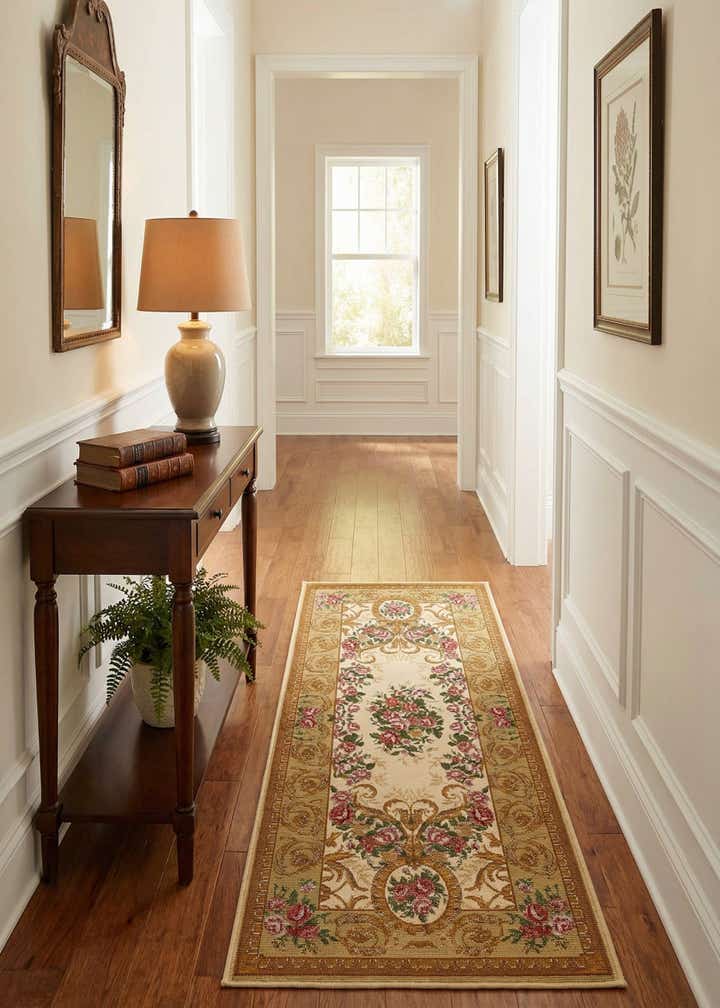 2' x 5' Easy-Clean Traditional Indoor / Outdoor Runner Rug