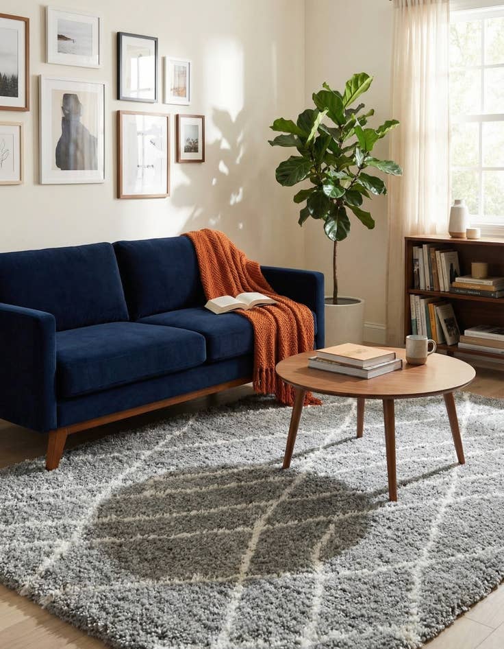 Detail image of  7' 10 x 11' Soft Touch Shag Rug