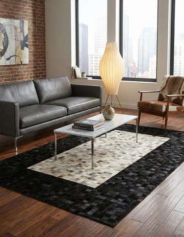5' x 8' Cowhide - Patchwork Rug