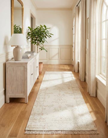2' 8 x 9' 11 Hand Knotted Darya Wool Runner Rug