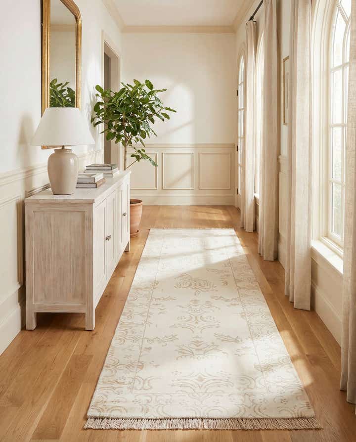 80cm x 300cm Handgeknüpft Darya Wolle Läufer Teppich