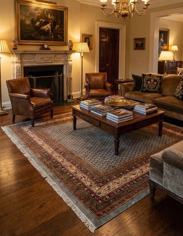 6' 5 x 6' 11 Mir Square Rug