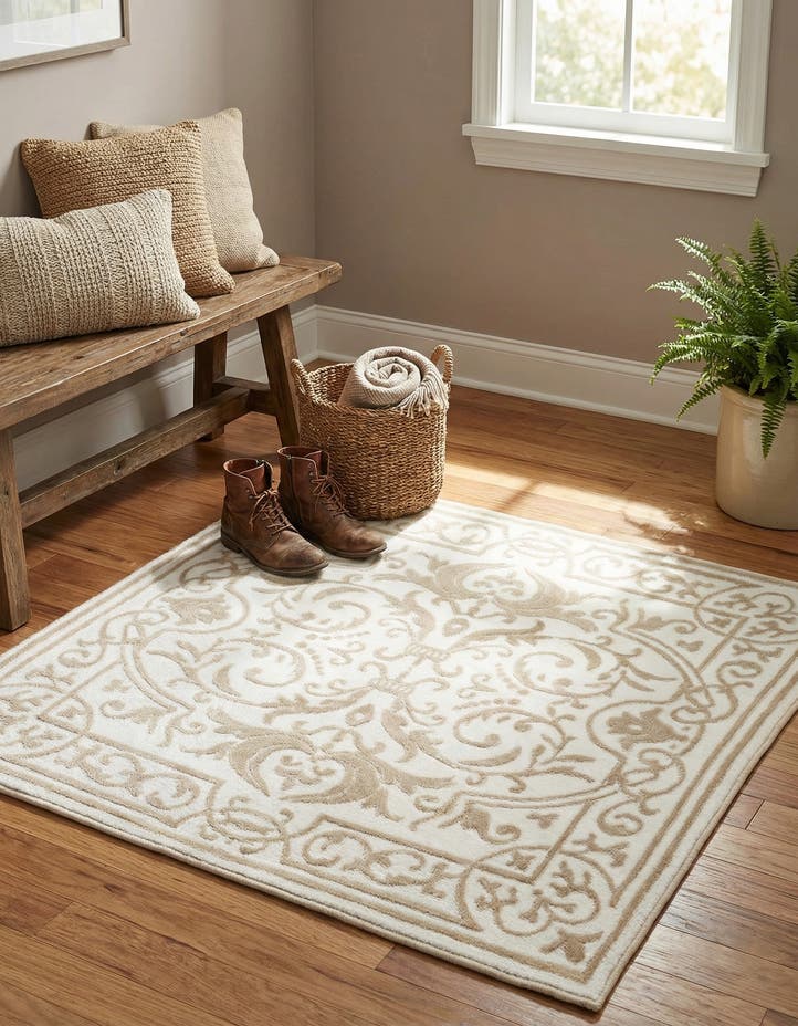 3' 3 x 3' 3 Hermitage Square Rug
