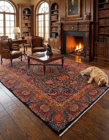 9' 4 x 12' 6 Kashmar Wool Rug