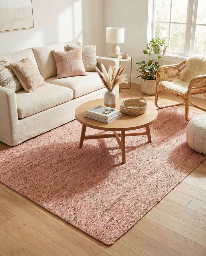 6' 1 x 9' Handmade Braided Jute Rug
