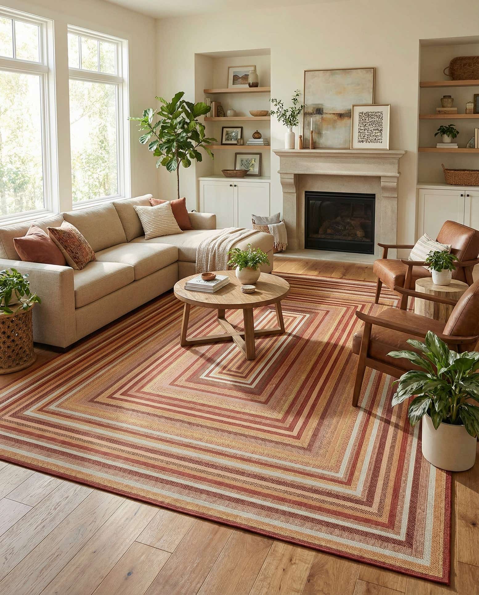 12' x 16' Easy-Clean Baja Indoor / Outdoor Rug