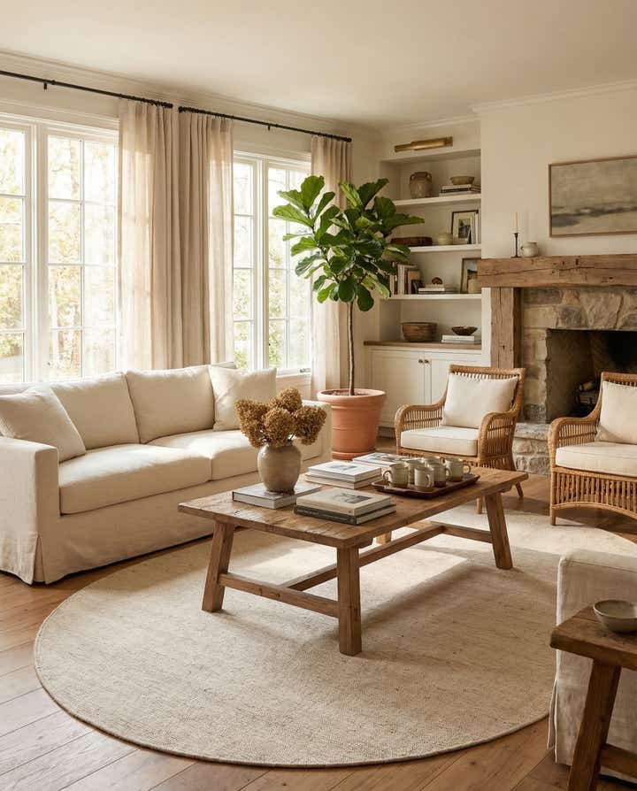 6' 1 x 9' Hand Woven Jill Zarin English Manor Wool Oval Rug