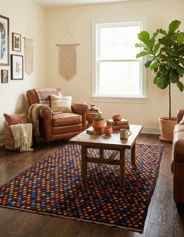 3' 10 x 6' 2 Hand Knotted Balouch Wool Rug