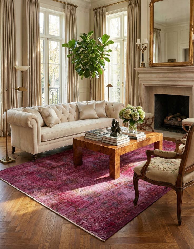 Detail image of 5' 11 x 9' 8 Ultra Vintage Wool Rug