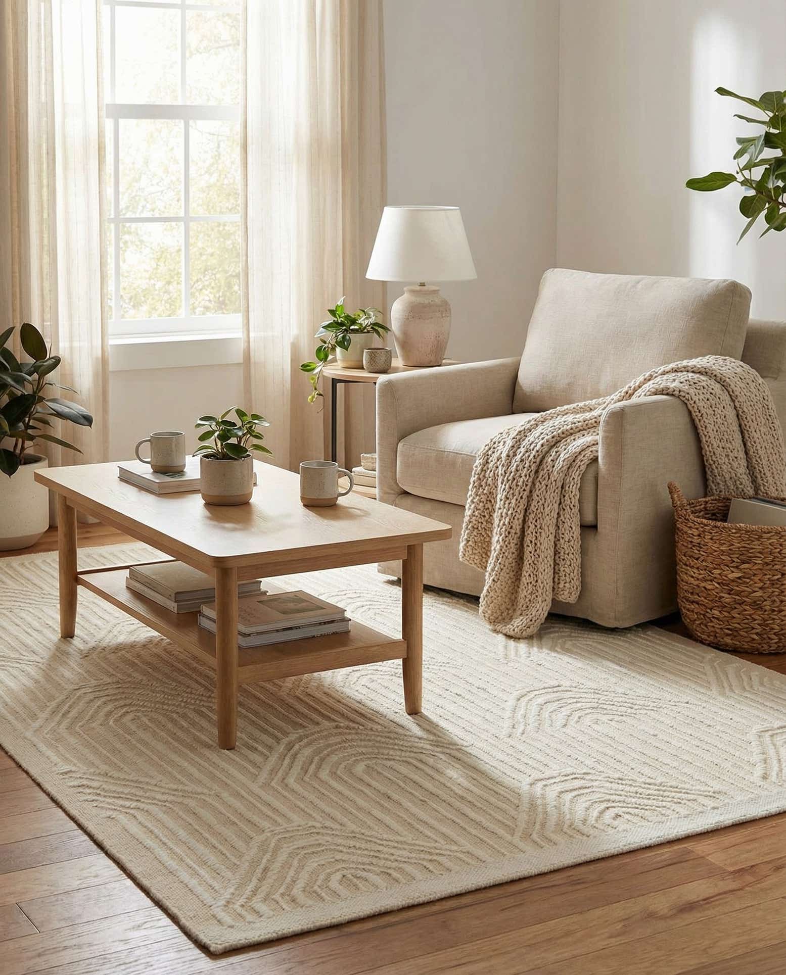 4' 1 x 6' 2 Hand Woven Rug