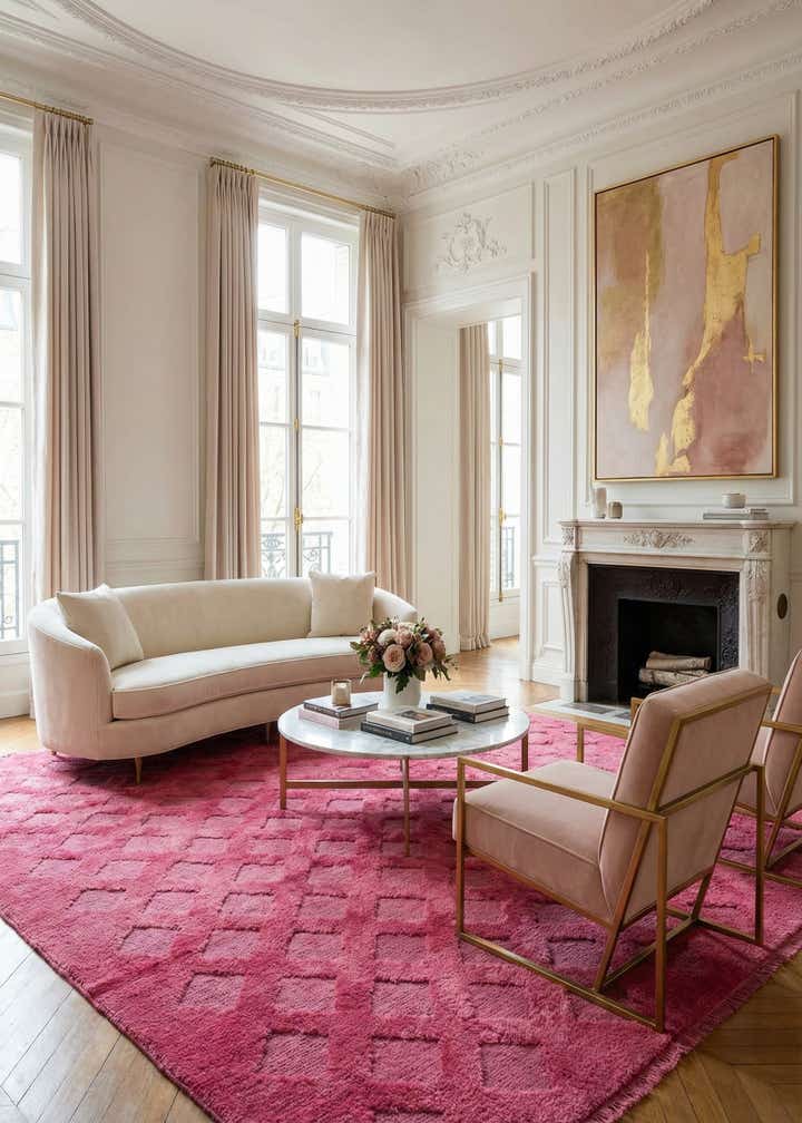 5' 9 x 8' 3 Hand Knotted Darya Wool Rug