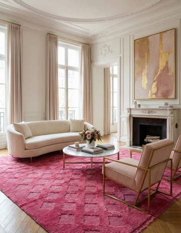 5' 9 x 8' 3 Hand Knotted Darya Wool Rug