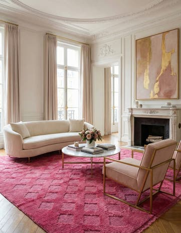 5' 9 x 8' 3 Hand Knotted Darya Wool Rug