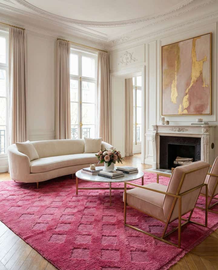 5' 9 x 8' 3 Hand Knotted Darya Wool Rug