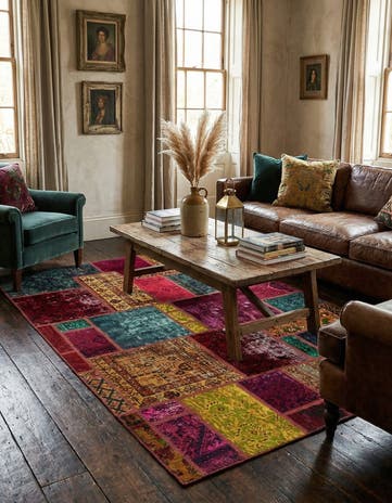5' 5 x 8' Hand Knotted Ultra Vintage Persian Wool Rug