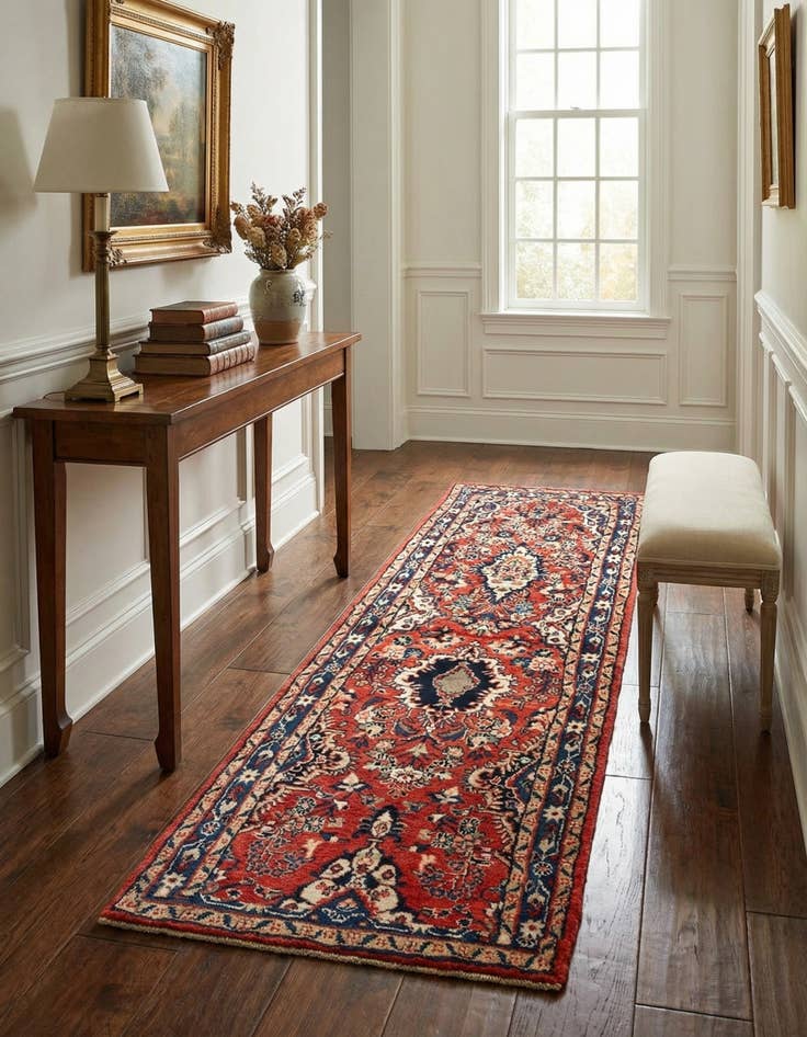 Detail image of 2' 5 x 7' 1 Hamedan Runner Rug