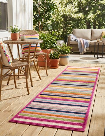 2' x 8' Easy-Clean Aruba Indoor / Outdoor Runner Rug