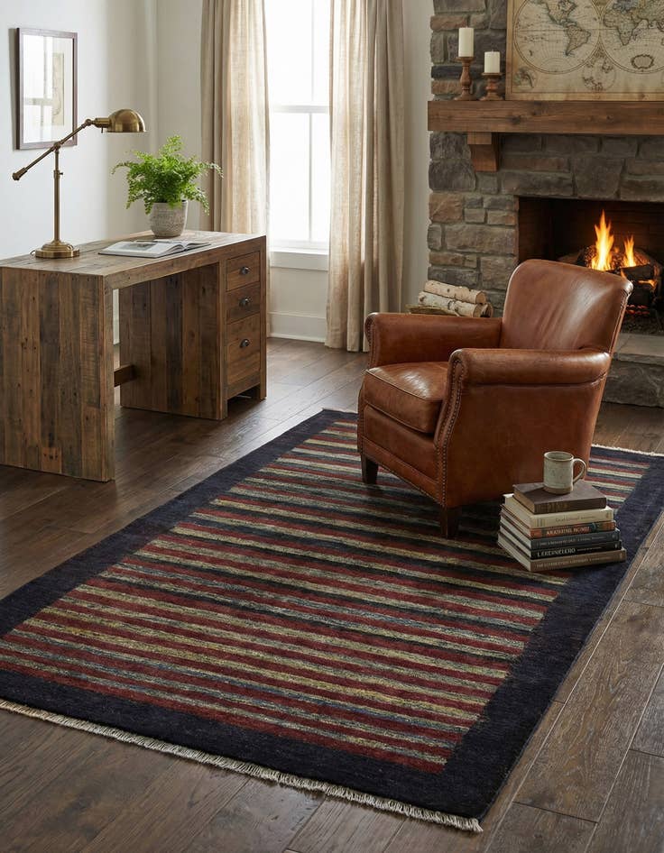 Detail image of 3' 4 x 6' 3  Hand Knotted Modern Ziegler Rug