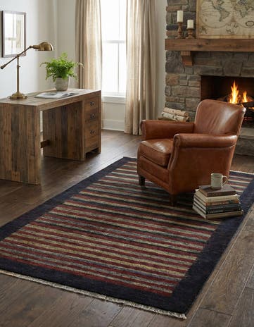 3' 4 x 6' 3 Hand Knotted Modern Ziegler Rug