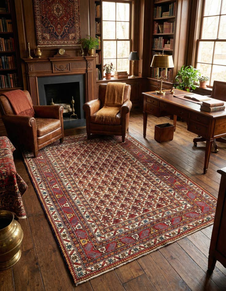 Detail image of  4' 8 x 6' 11 Ghashghai Rug