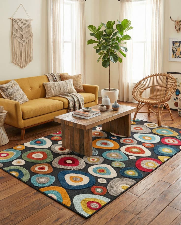 Detail image of 5' 3 x 8' Easy-Clean Casablanca Indoor / Outdoor Rug