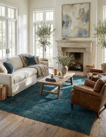 10' 1 x 12' 2 Hand Knotted Ultra Vintage Persian Wool Rug