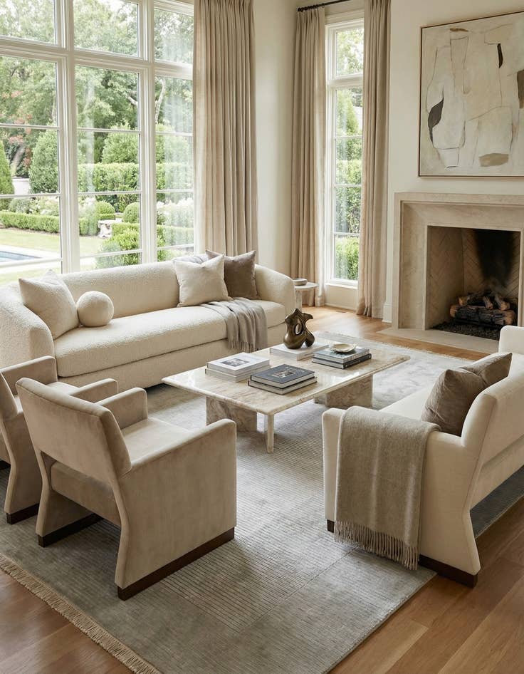 Detail image of 8' 2 x 11' 5  Hand Knotted Darya Wool Rug