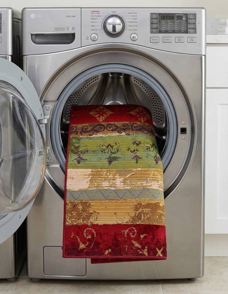 Detail image of  2' 2 x 3'  Washable Modern Indoor / Outdoor Rug