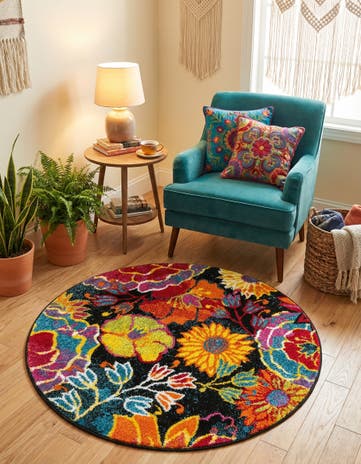 3' 3 x 3' 3 Tuscany Round Rug