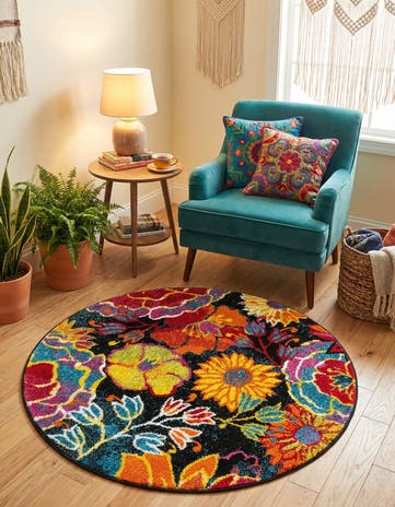 3' 3 x 3' 3 Tuscany Round Rug