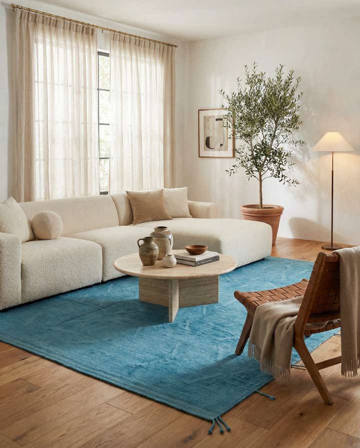 9' x 11' 9 Hand Knotted Moroccan Wool Rug