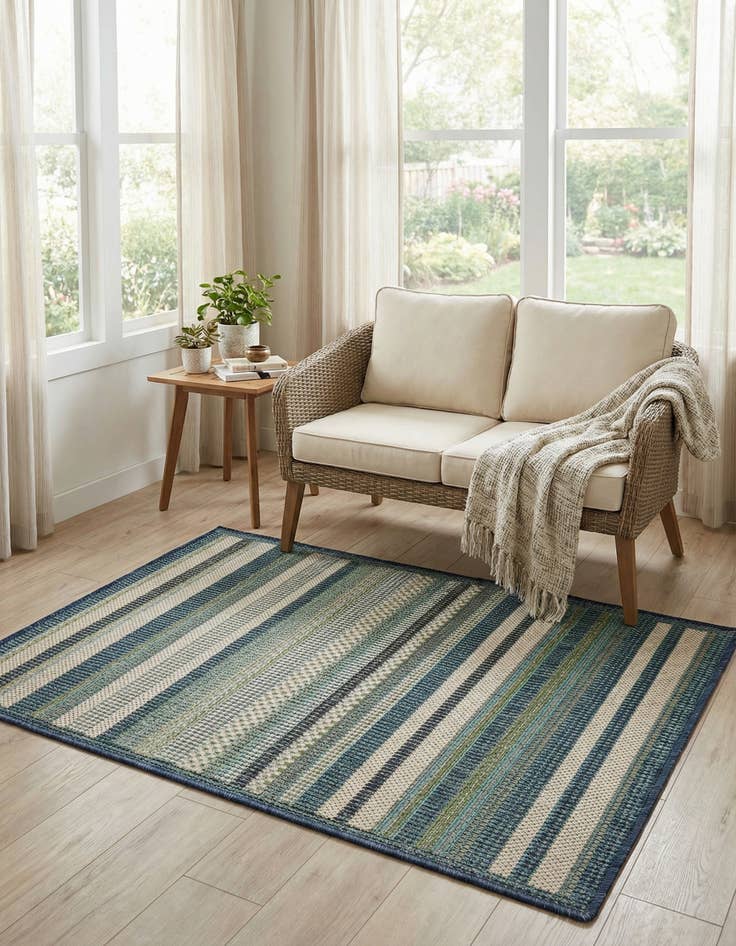 Detail image of 2' x 3'  Washable Baja Indoor / Outdoor Rug