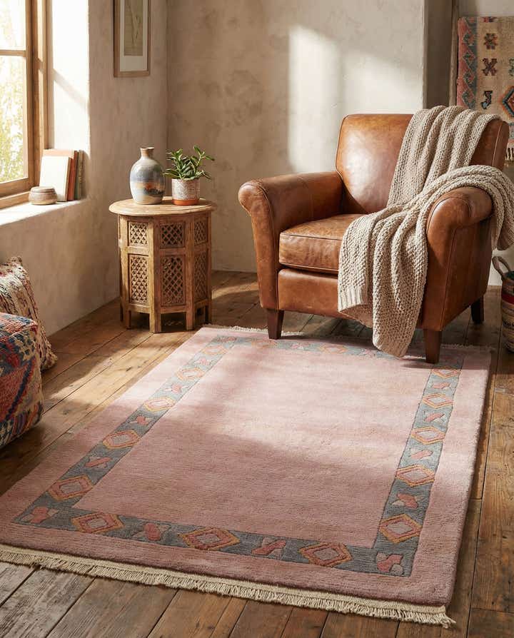 2' 7 x 4' 7 Hand Knotted Tibet Wool Rug