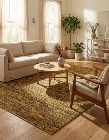 5' 2 x 6' 4 Hand Knotted Modern Ziegler Rug