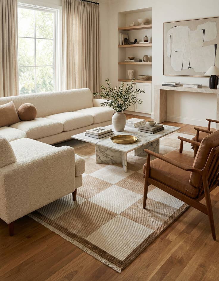 Detail image of 8' 3 x 11' 6  Hand Knotted Darya Wool Rug