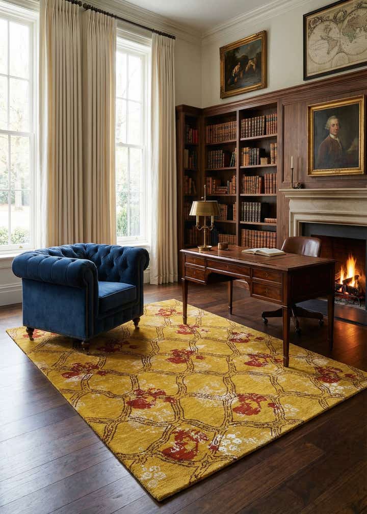 5' 6 x 8' Anar Wool Rug