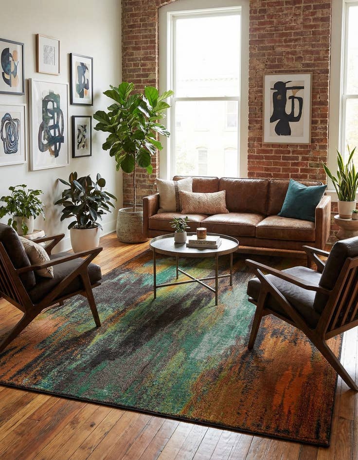 Detail image of  7' x 10'  Washable Sevilla Rug