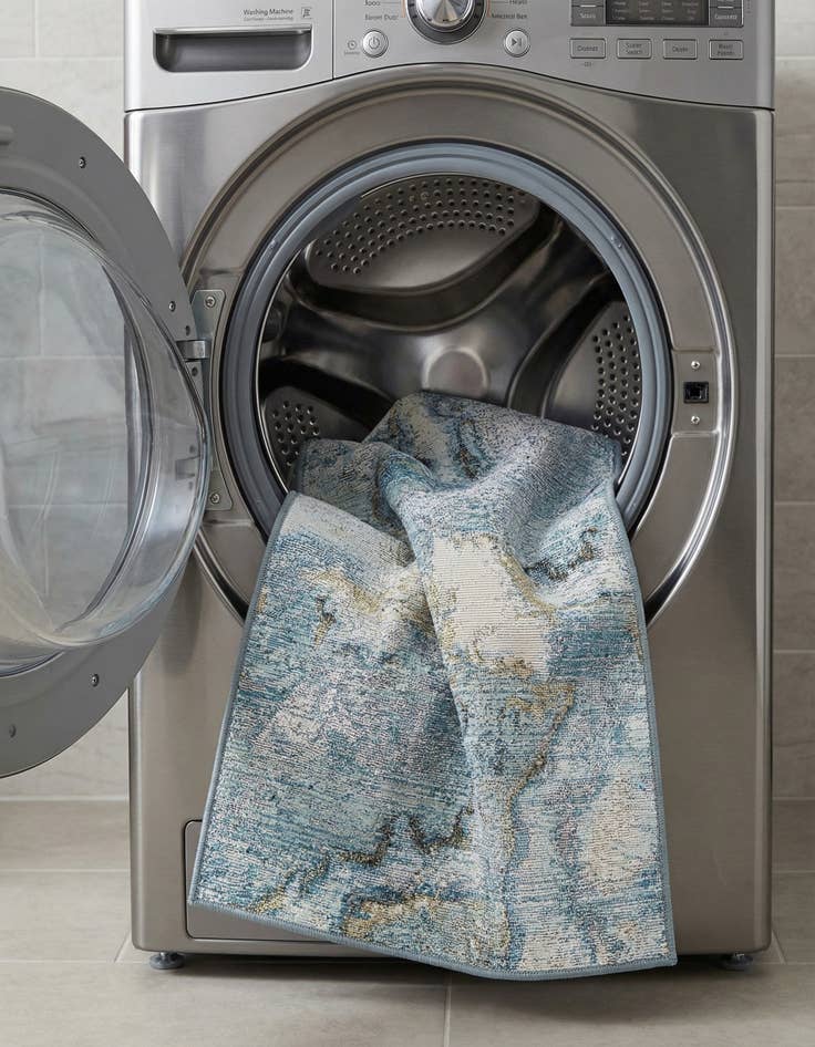 Detail image of  2' x 6'  Washable Modern Indoor / Outdoor Runner Rug