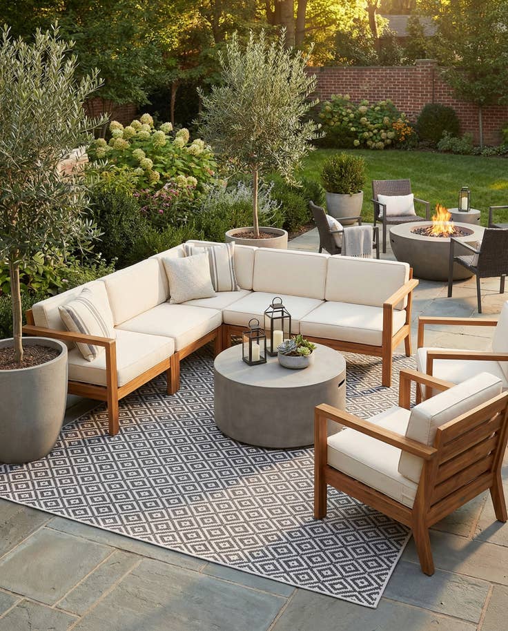 Detail image of 10' x 13' Easy-Clean Jill Zarin Costa Rica Indoor / Outdoor Rug