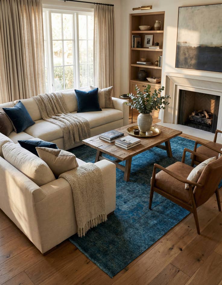 Detail image of 6' 4 x 9' 10  Hand Knotted Ultra Vintage Persian Wool Rug