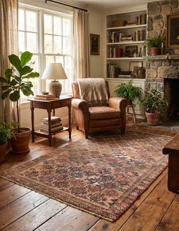 3' 1 x 5' 5 Hand Knotted Ultra Vintage Persian Wool Rug