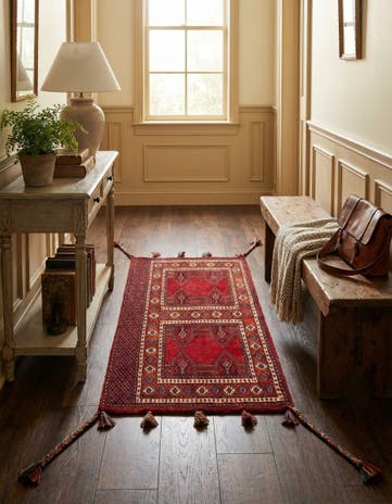2' 2 x 4' Hand Knotted Bokhara Oriental Wool Runner Rug
