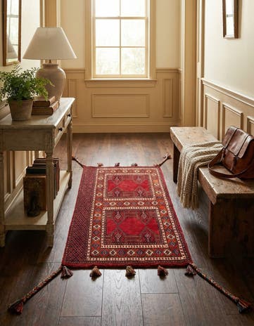 2' 2 x 4' Hand Knotted Bokhara Oriental Wool Runner Rug