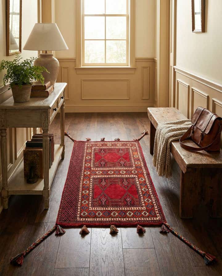 2' 2 x 4' Hand Knotted Bokhara Oriental Wool Runner Rug