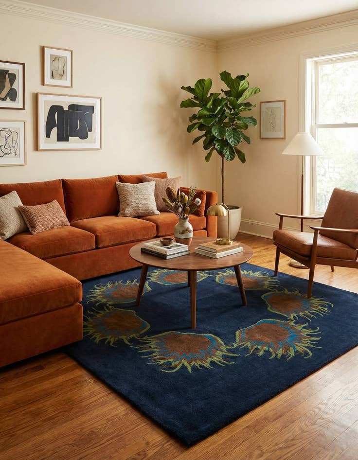 Detail image of 7' 5 x 7' 7 Luna Square Rug